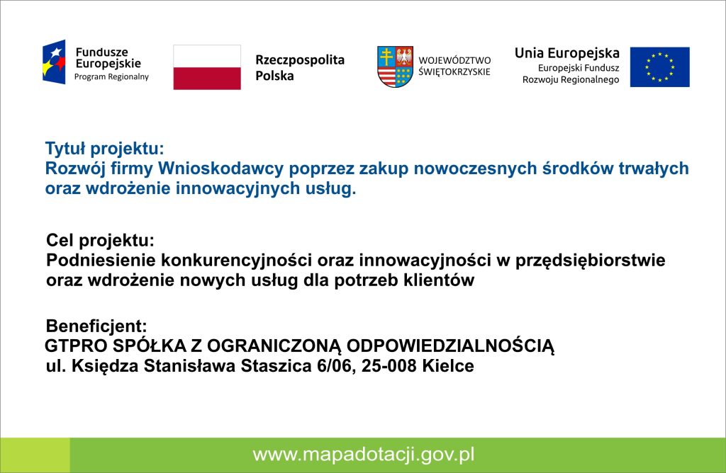 GTPRO sp. z o.o. - Unia Europejska